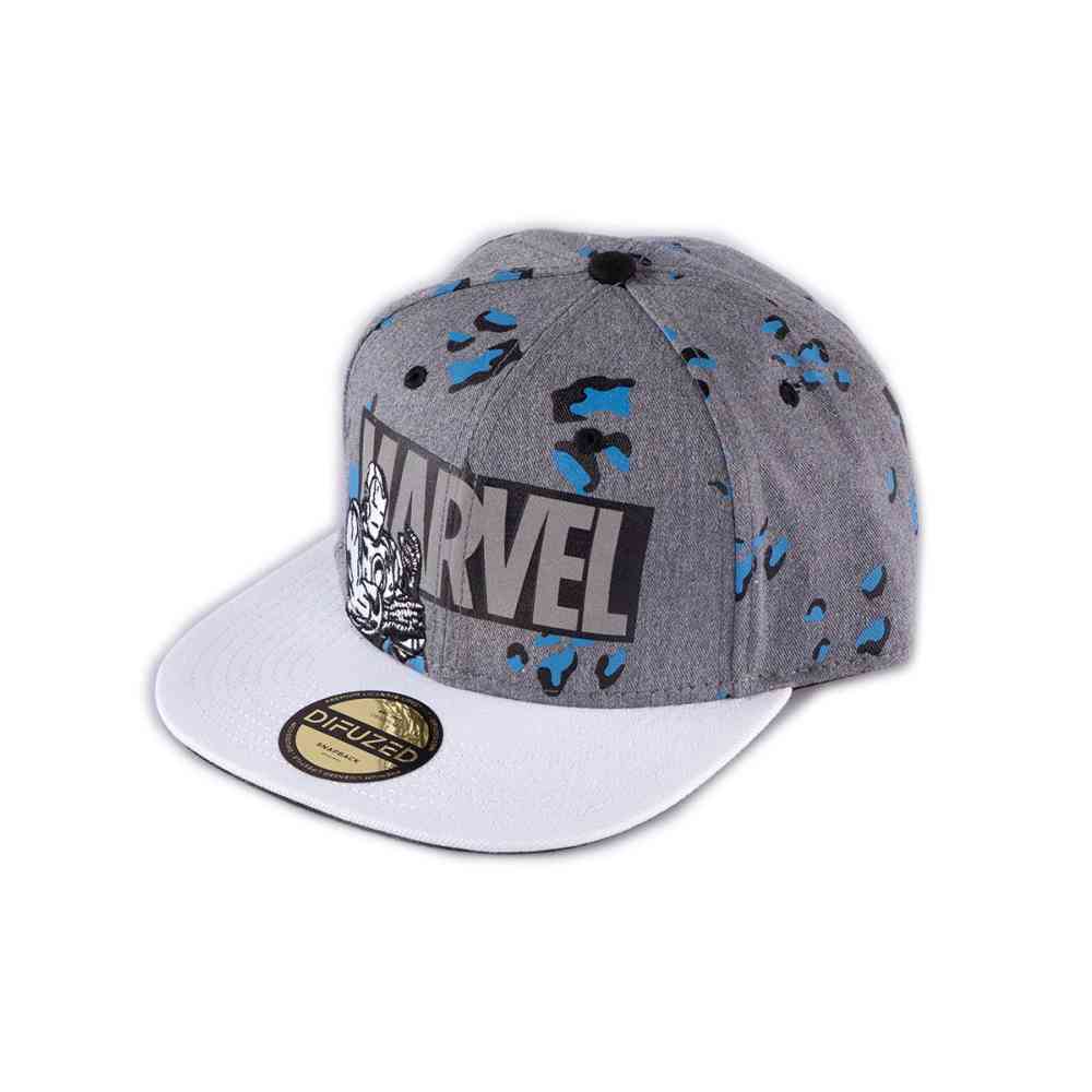 Marvel Iron Man - Logo All Over Print Casquette Snapback - Gris